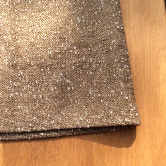 Women's Apt. 9 Gold/Khacki Metallic Skirt Size 8 - Picture 6 of 10